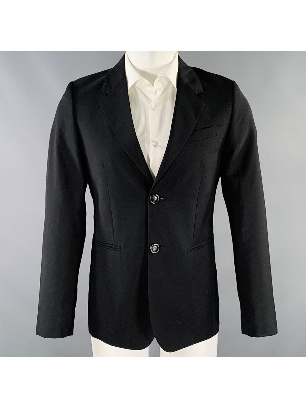 AMI by ALEXANDRE MATTIUSSI Size 36 Black Wool Sport Coat